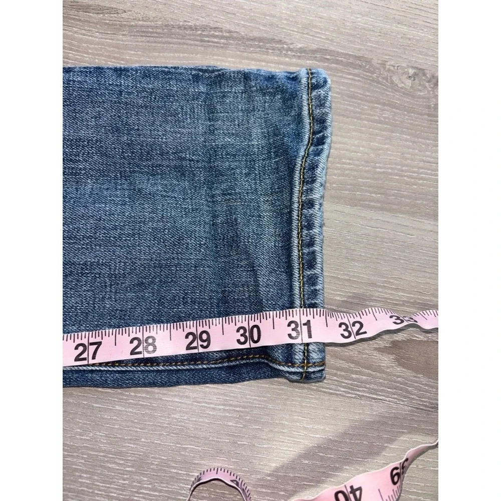 Gap 1969 Slim Fit Jeans Mens 29x32 Distressed Denim Button Fly Pants y2k comfort
